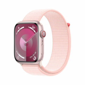Apple Watch Series 9 GPS 45mm Aluminio Rosa estrella con correa Blanco estrella S/M