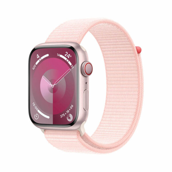 Apple Watch Series 9 GPS 45mm Aluminio Rosa estrella con correa Blanco estrella S/M