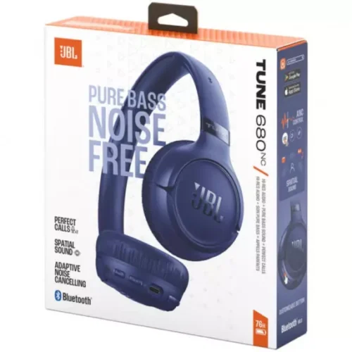Jbl Tune 680 Auriculares Inalámbricos con Cancelación Ruido Azul