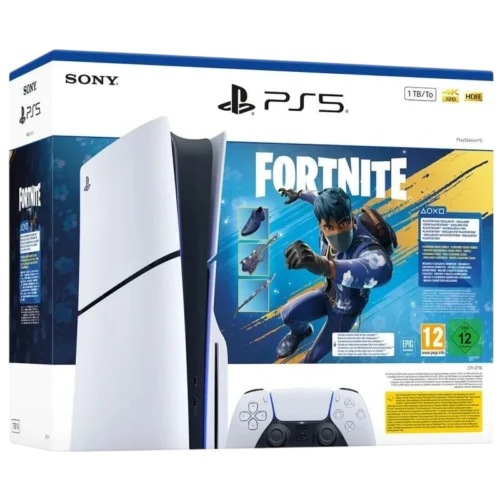 Sony PS5 Consola 1TB Standar Slim Blanco + Fortnite Flowering Chaos